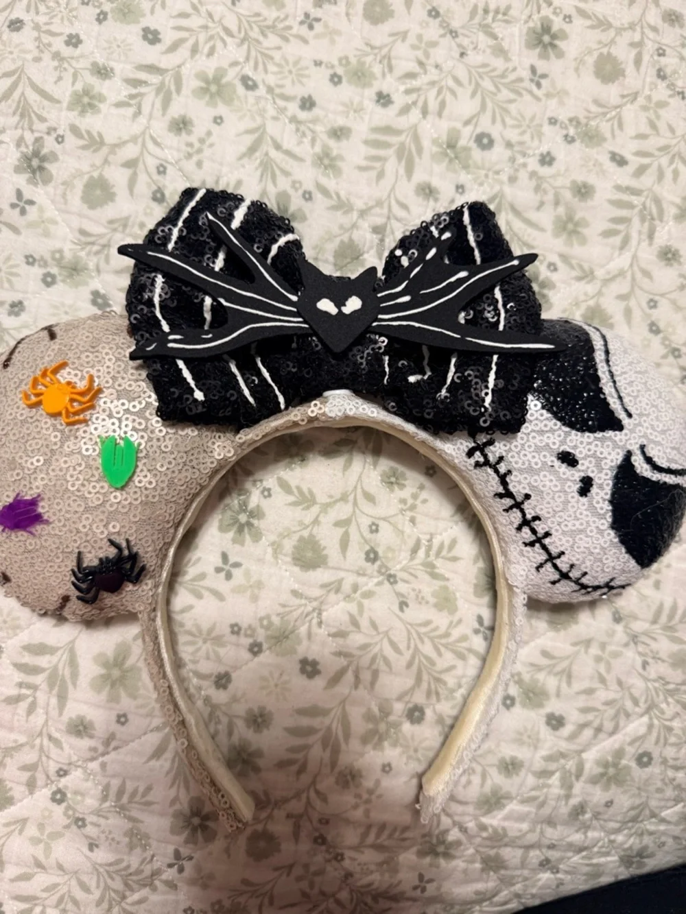 Homemade Nightmare before Christmas Mickey ears - Picture 2 of 8